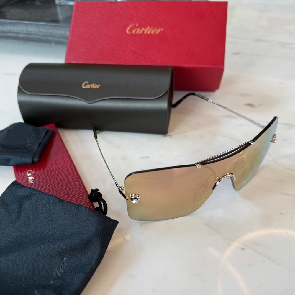 New Cartier Panthers Sunglasses Original - Picture 4 of 16